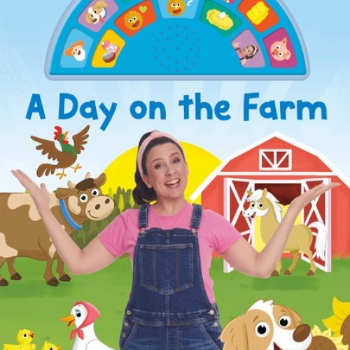 A Day on the Farm (Ms. Rachel): An Interactive Sound Book with 12 Sounds! [With Battery] Board Book